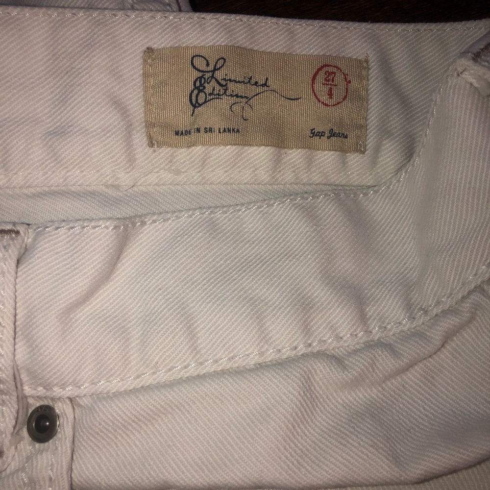 White Short Gap Jean shorts